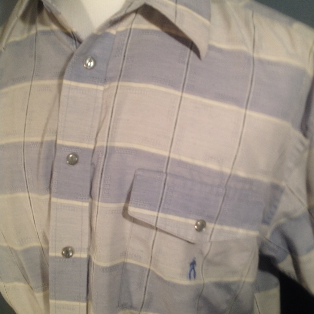 Cowboy up short sleeve pearl snap western shirt - Picture 2 of 4